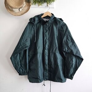 Vintage Rooky Stowaway Hood Windbreaker Jacket – Made in Korea – Size M